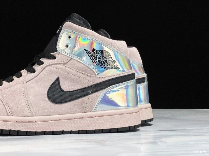 Reps TBkick Jordan Iridescent Air (W) BQ6472-602 Dirty Powder Mid 1 0711